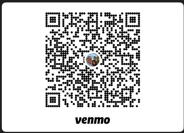 Venmo QR code for reunion payment