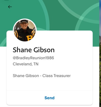 PayPal payment information for Shane Gibson